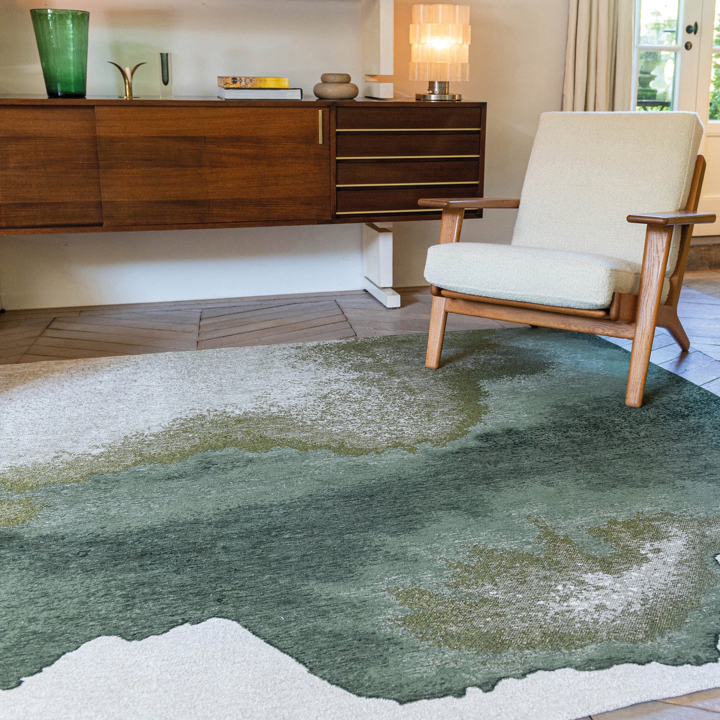 Meditation Lagoon Palm Green 9331