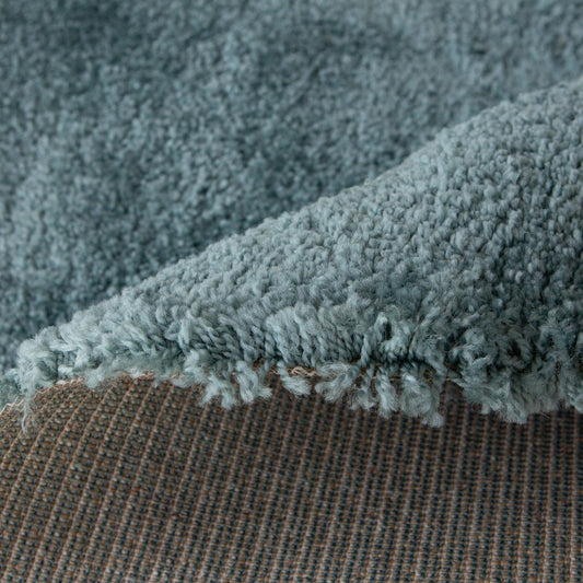Nomadic Round Teal Blue Rug