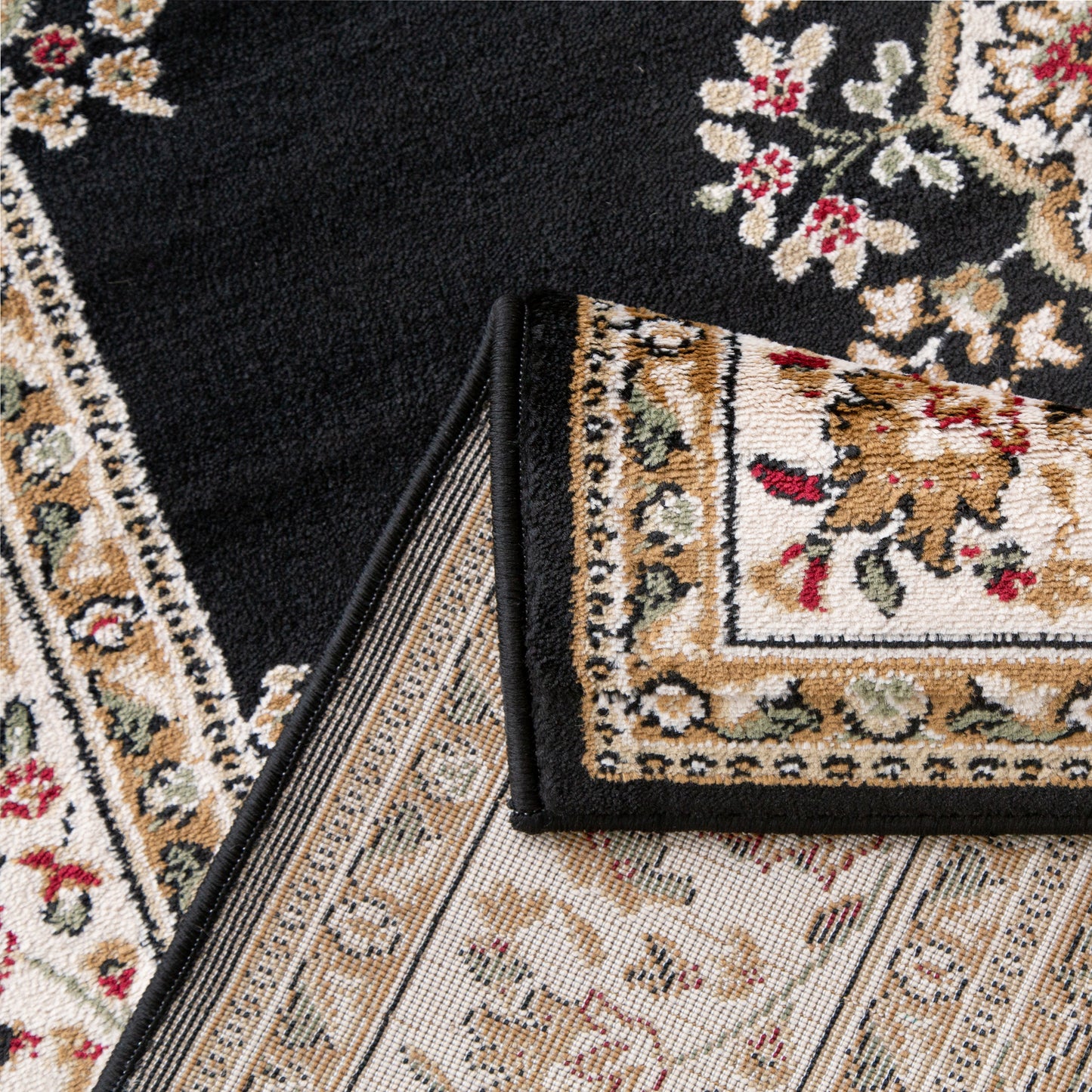 Iranshar 18002 Black Rug